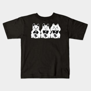 Three Smart Cats Kids T-Shirt